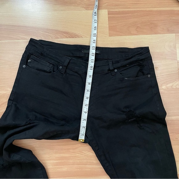 KanCan Black Distressed Brianna Mid Rise Ankle Skinny Jeans Size 30 - Picture 7 of 16